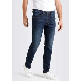 MAC Arne Pipe enge Stretch-Jeans in dark blue Waschung-W33 / L32