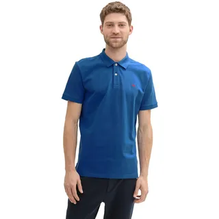TOM TAILOR Herren Basic Piqué Poloshirt, 11132 - Advanced Blue, M