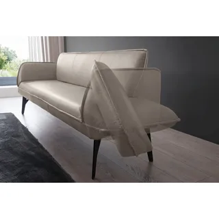 K+W Komfort & Wohnen Polsterbank »Drive« mit Seitenteilverstellung, wahlweise in 218 oder 238 cm Breite, grau