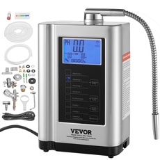 VEVOR Alkaline Säurewasser Maschine, 3,5-10,5 pH, 7 Modi Startseite Alkaline Wasser Filter, 500–550 mV Wasser-Ionisator Wasserfiltermaschine, 8000 L Wasser-Filter Reinigungsmaschine Haushalt Silber