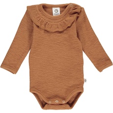 Müsli by Green Cotton Baby - Mädchen Crepe Body Baby and Toddler Sleepers, Amber, 62 EU