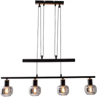 NÄVE Fumoso 4-flg. 40W 40 cm rund schwarz