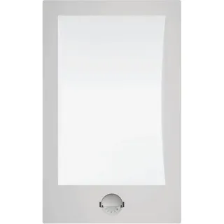 EGLO Außenleuchte Edelstahl 18 x 29 x 9 cm inkl. Bewegungsmelder silber, weiß