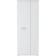 Bild Net106 Schuhschrank mit 2 Türen, Holzwerkstoff, Weiß Matt, 68.90 x 34.79 x 179.1 cm