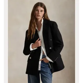 Polo Ralph Lauren für Damen. 211952179002 Blazer 2/74 Stretch schwarz (36), Lässig, Wolle