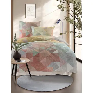 IRISETTE Wave 8716 Grafisch Mako-Satin Multi 135 x 200 cm + 80 x 80 cm