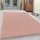 ATA Kurzflorteppich 80 x 150 cm Rosa