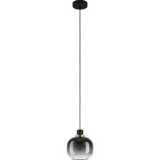 EGLO Oilella 1-flg. 19 cm rund schwarz/messing/transparent