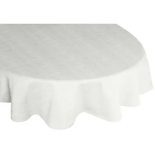 Wirth Tischdecke WIESSEE oval 160 x 220 cm Weiß