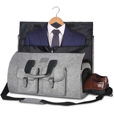 UNIQUEBELLA Anzugtasche, Kleidersack Reisetasche Anzugsack Umhängetasche für Herren,Flugzeug, Reisen, Bussiness,Fitness Anzug Garment Gym Bag, Sporttasche für Männer