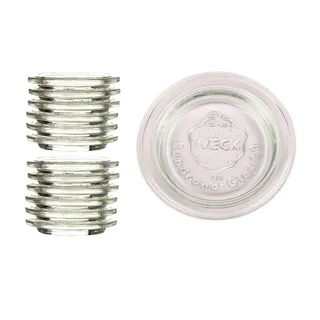 Weck 12 Stück WSK Deckel 60mm für Einmachgläser 80ml 140ml 160ml 220ml