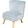 Kindersessel Lil Sofa 44 x 48 x 50 cm Holz weiß blau