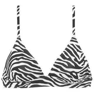 VENICE BEACH Triangel-Bikini-Top »Fjella« in zweifarbiger Animal-Optik, schwarz-weiß