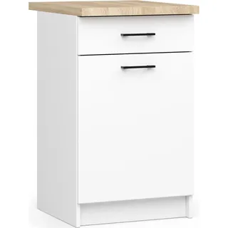 Akord Küchenschrank Oliwia Mit Weißer Arbeitsplatte 50X46X85 Cm - Weiß
