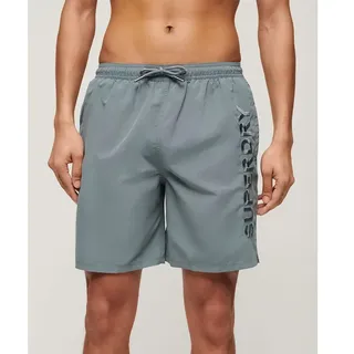 Superdry Premium Embroidered 17 ́ ́ Badeshorts - Stormy Weather Grey - S