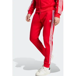 Sporthose ADIDAS ORIGINALS "ADICOLOR CLASSICS SST", Herren, Gr. 4XL, N-Gr, rot (better scarlet, weiß, normal, gr.), Obermaterial: 70% Polyester, 30% Baumwolle, clean, Hosen Sporthose, schmale Passform, mit elastischem Bund und Kordelzug