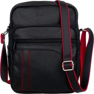Herren Ledertasche Omen Ognik - Schwarz