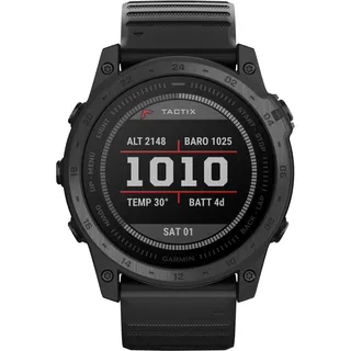 Garmin Tactix 7 BT 51 mm Titaniumgehäuse schwarz Silikonarmband schwarz One Size
