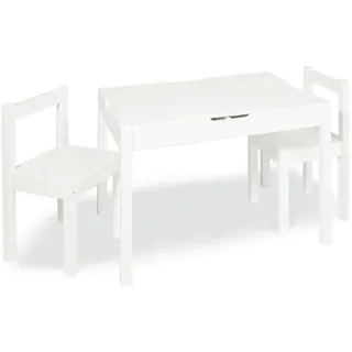Pinolino Kindersitzgruppe , Weiß , Holz , Masson-Kiefer , 65x47x50 cm , Babymöbel & Kindermöbel, Babyzimmer, Kindersessel & Kindertische