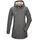G G Damen Strickfleeceparka/Fleecejacke mit Kapuze GW 37 WMN KNTFLC PRK anthrazit 44 43546-000