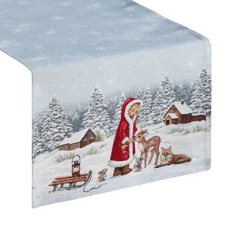Tischläufer Tischdecke Tischtuch Weihnachten 50x110 cm Wandteppich Dekoration