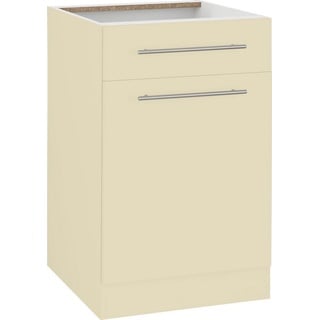 WIHO KÜCHEN Unterschrank »Unna«, 50 cm breit, ohne Arbeitsplatte, beige