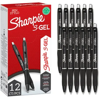 Sharpie Gelschreiber Schwarz 0,7 mm 12 St.