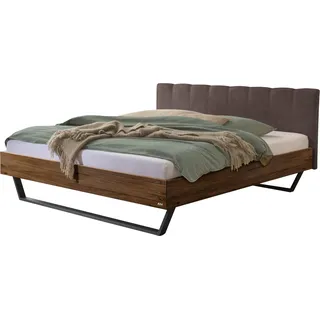 HASENA Schwebebett Enrico Nussbaum Kopfteil espresso 180x200 - Braun