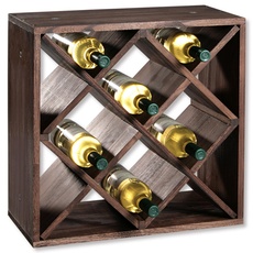 Bild von Weinregal aus Kiefernholz für 20 Weinflaschen