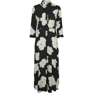 Yas YASSAVANNA Long Shirt Dress Schwarz M