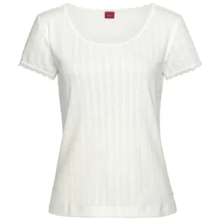 s.Oliver Damen Pyjamaoberteil ecru Gr.36/38