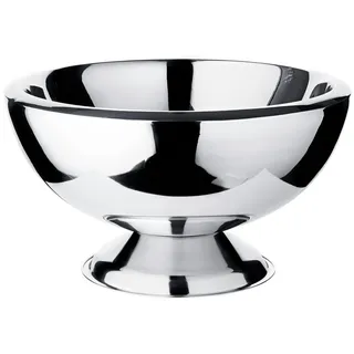 Edzard Champagnerkühler Cadiz (Ø 43 cm, H 24 cm), Edelstahl hochglanzpoliert, doppelwandig, für 5 Flaschen – Sektkühler groß, Flaschenkühler, Weinkühler, Getränkekühler, Bowleschale, große Schale