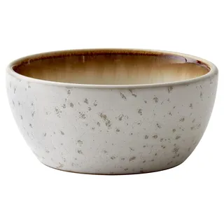 BITZ Schüssel, Schale, Müslischale, Snackschale aus Steingut, 12 cm im Durchmesser, Creme/Creme
