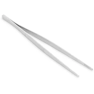 Weber Spitzzange (30cm), aus Edelstahl, ideal zum Wenden von feinem Grillgut wie Spargel, Garnelen, Muscheln oder Gemüse - Silber (6208)