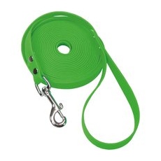 Schecker Biothane® Schleppleine grün mit Handschlaufe 5 m / 9 mm strapazierfähig