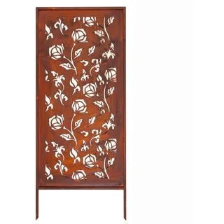 Edelrost Sichtschutz Garten Deko Rosen 120x50 cm Decorative Abdeckung Rost