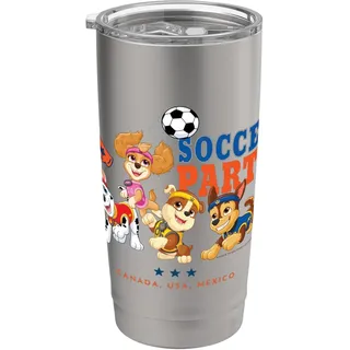 Offizielles Paw Patrol Happy Football Party Team Soccer Doppelwandiger Edelstahl-Thermobecher