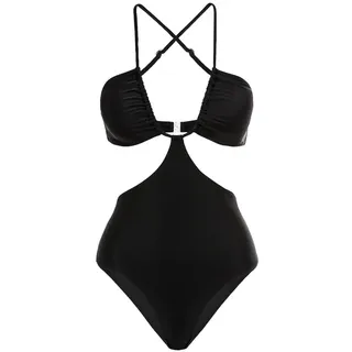 lscn by lascana Badeanzug Damen Gina Schwarz 36 Cup C/D