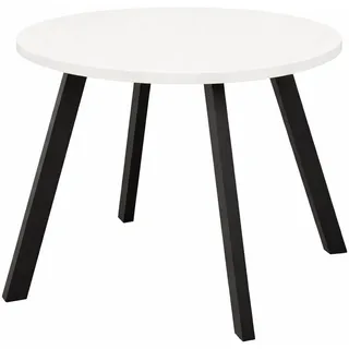 Mäusbacher Bistrotisch Big Bistro Metall Runde Platte Ø 70 cm H 75 cm Schwarz/Weiß