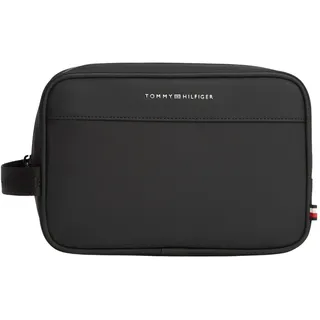 Tommy Hilfiger Herren Th Repreve Washbag Am0am14153 Kulturbeutel, Black (Black)