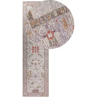 Beliani Teppich Beige 80 x 300 cm YANOBA