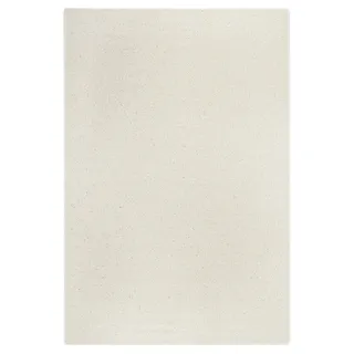 -LUXOR- living Teppich Mazzolla - Wollteppich Natur Schurwolle Teppich Wohnzimmer flauschig Wohnzimmerteppich 160 x 240 cm Creme