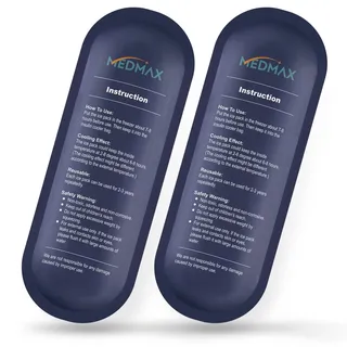 MEDMAX Eisbeutel für Insulin kühltasche Reise Tasche - 2 Stück Wiederverwendbare Kühlakkus für isolierte Reisen Diabetiker-Zubehör, für Insulin kühltasche für Diabetiker (2 Packungen)