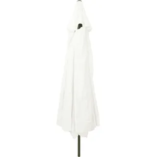 vidaXL Gartenparasol Weiß und Schwarz 395 x 395 x 245 cm - Weiß