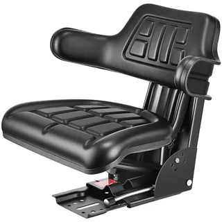 Vevor Universal Gabelstaplersitz 61x51x51 cm, Traktorsitz, Schleppersitz, Treckersitz, Staplersitz, Traktor Sitz PVC-Kunstleder und hochelastischem Polyurethanschaum, ideal für Kompaktlader-Bulldozer