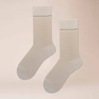 Socken KUNERT "Socke Fine Love", Damen, Gr. 39-42, weiß (sanftes weiß 1270), Obermaterial: 76% Baumwolle CO. 22% Polyamid PA. 2% Elasthan EL., Socken Socken