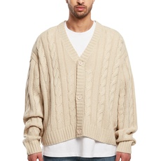 Urban Classics Herren Boxy Cardigan Sweatshirts, softseagrass, S