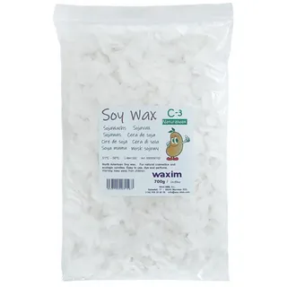 WAXIM. NATURE C-3 Sojawachs für Bio-Kerzen 700 g in Flocken. Kerzenwachs, veganes wachs, wachs granulat soja. Wachs für DIY.