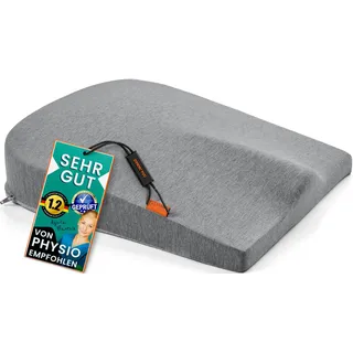 DYNMC you Keilkissen Stuhl Mittelhart H3 – Ergonomisches Sitzkissen aus Memory Foam – Von Experten Entwickelt – Kissen für Rücken & Haltung – Für Bürostuhl, Home Office, Auto – Waschbar – 40x40cm