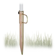Bild Rasendorn Sonnenschirm, Gartenschirm Schirmständer, Stahl verzinkt, für Stockgrößen bis 32 mm, H=43 cm, bronze